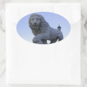 Sticker Ovale Pont Lions (Sac)