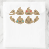 Sticker Ovale poop emojis (Sac)