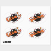 Sticker Ovale Pop Art Comic Style KaBoom! (Feuille)