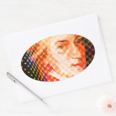 Sticker Ovale Pop Mozart (Enveloppe)