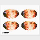 Sticker Ovale Pop Mozart (Feuille)