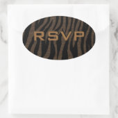 Sticker Ovale Pop Zebra (Sac)