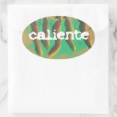 Sticker Ovale Popers de Caliente Chaud Jalapeno (Sac)