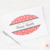 Sticker Ovale Portes blanches et bracelets - Logo-Sweets (Enveloppe)