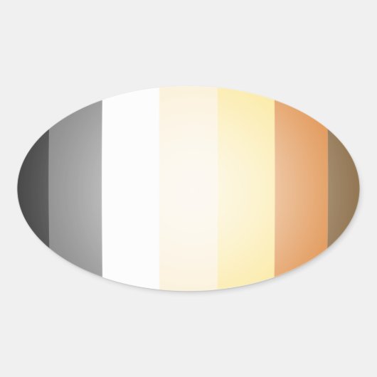 STICKER OVALE PORTEZ DES COULEURS 3D FIDE (Devant)