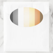 STICKER OVALE PORTEZ DES COULEURS 3D FIDE (Sac)