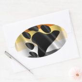 STICKER OVALE PORTEZ FIDE WAVY DESIGN (Enveloppe)