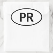 Sticker Ovale Porto Rico (Sac)