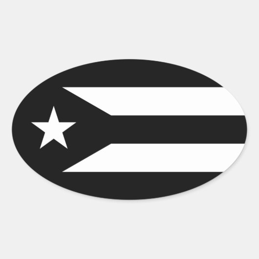 Sticker ovale Porto Rico (Devant)