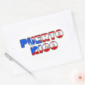 Sticker Ovale Porto Rico (Enveloppe)