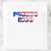 Sticker Ovale Porto Rico (Sac)