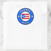 Sticker Ovale Porto Rico (Sac)