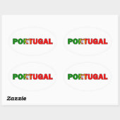 Sticker Ovale Portugal (Feuille)