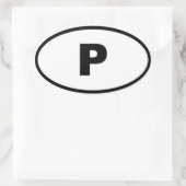 Sticker Ovale Portugal P Europe (Sac)