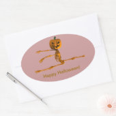 Sticker Ovale Position du ballet Grand Jeté (Enveloppe)