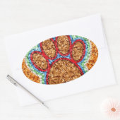 Sticker Ovale Pot de chien basse (Enveloppe)