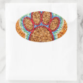 Sticker Ovale Pot de chien basse (Sac)