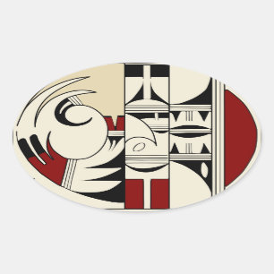 Sticker Ovale Poterie 01 de Hopi