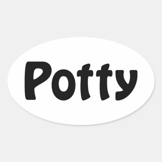 Sticker Ovale Potty (Devant)