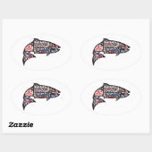 STICKER OVALE POUR LE MOUVEMENT (Feuille)