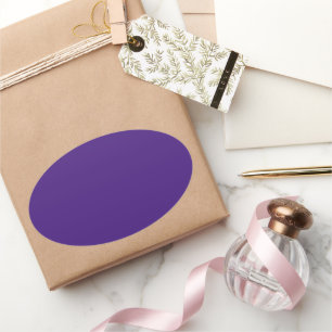 Sticker ovale pourpre monstre