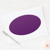 Sticker ovale pourpre prune (Enveloppe)