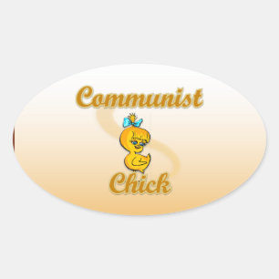 Sticker Ovale Poussette communiste