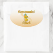 Sticker Ovale Poussette communiste (Sac)