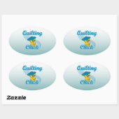 Sticker Ovale Poussette de surface #3 (Feuille)