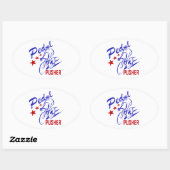 Sticker Ovale Pousseur de pédale (Feuille)