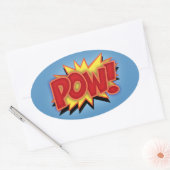Sticker Ovale Pow ! (Enveloppe)