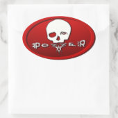 Sticker Ovale Pozzer rouge (Sac)