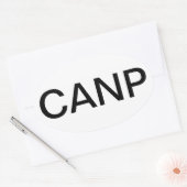 Sticker Ovale Praticien en soins infirmiers pour adultes (Enveloppe)