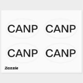 Sticker Ovale Praticien en soins infirmiers pour adultes (Feuille)