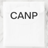 Sticker Ovale Praticien en soins infirmiers pour adultes (Sac)