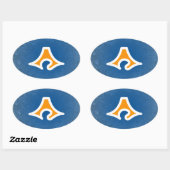 Sticker Ovale Préfecture de Shizuoka (Feuille)