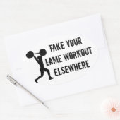 Sticker Ovale Prenez votre Lame Workout Ailleurs (Enveloppe)