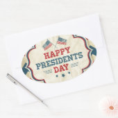 Sticker Ovale président chevron (Enveloppe)