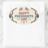 Sticker Ovale président chevron (Sac)