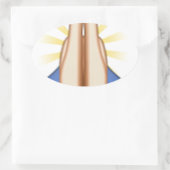 Sticker Ovale prier émoji (Sac)