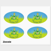 Sticker Ovale Prince Frog (Feuille)