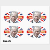 Sticker Ovale Prince Philip ! (Feuille)