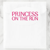 Sticker Ovale Princesse sur l'autocollant de course (Sac)