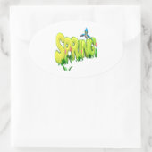 Sticker Ovale Printemps 3 (Sac)