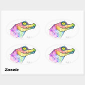 Sticker Ovale Prism Gator (Feuille)