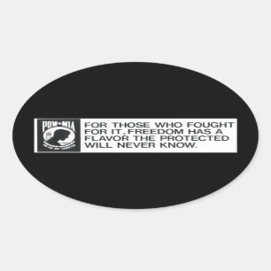 Sticker Ovale Prisonniers de guerre, disparus dans l'action