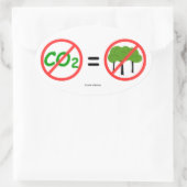 Sticker ovale Pro-CO2 (Sac)