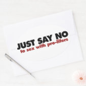 Sticker Ovale ProChoice (Enveloppe)