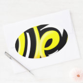 Sticker Ovale Produit graffiti wesh (Enveloppe)