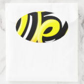 Sticker Ovale Produit graffiti wesh (Sac)